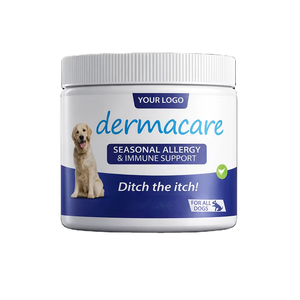 Friandises à mâcher anti-allergie pour chiens OEM – Complément de soutien cutané anti-démangeaisons avec Oméga 3 pour le soulagement des démangeaisons – Formule naturelle – Vente en gros OEM - Product Image 1