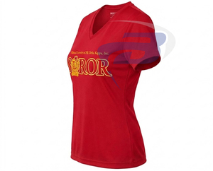 T-shirt de la sororité NSPDK, design avec lettres grecques, pour membres de la sororité, rouge, 100% coton, tissu respirant de haute qualité, col rond - Product Image 2