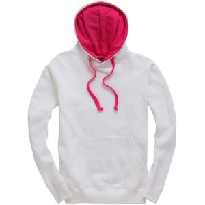 Sudadera con capucha informal extragrande personalizada de dos tonos con letras, tejida, suave y gruesa, al por mayor, lisa, tipo jersey. - Product Image 1