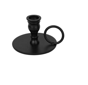 <b>Black</b> Iron Metal Home Decorative <b>Candlestick</b> Holder 3-Piece Tabletop Centerpiece for Wedding Decor Wedding Decorate Pillar Stand - Product Image 2