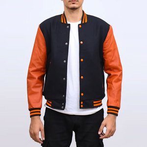 Hot Sale Fashionable <b>Men</b> Varsity Jacket Bulk Quantity Custom Embroidery Logo <b>Men</b> Varsity Jacket - Product Image 1
