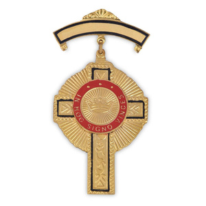Insignia de Pecho de los Caballeros Templarios, Chapada en Plata, Cruz Roja, Regalia Masónica, Insignia de Oficiales - Product Image 2