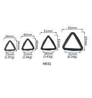 Sangle de sac à dos classique noire de 1 pouce avec boucle triangulaire et boucle de ceinture réglable en plastique