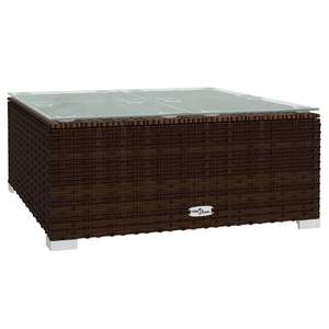 Ensemble de salon de jardin modulaire moyen en rotin PE marron - Product Image 6