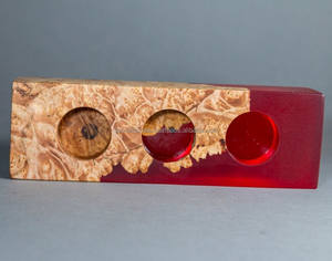 Gran oferta de portavelas hecho a mano de resina epoxi sostenible de lujo o soporte de luz de té para Diwali decoración navideña para el hogar hecho en La India - Product Image 3