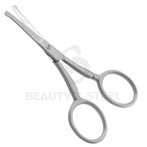 Ciseaux à ongles mats argentés de qualité supérieure avec bord incurvé professionnel et poignées ergonomiques larges pour une précision professionnelle en salon - Product Image 5