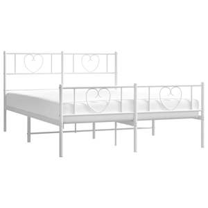 Base de Cama Doble de Acero Blanco, Rectangular, Metálica - Product Image 3