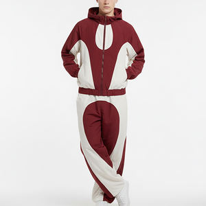 Manufacturer <b>Men's</b> Nylon Windbreaker Tracksuit Reflective <b>Jacket</b> and Jogger Pants Sweat Suit Set - Product Image 2