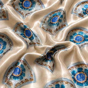 Tela de Satén de Lino/Algodón Orgánico Premium - Tejido Suave de Alta Densidad para Sarees de Lujo, Vestidos de Diseñador y Ropa de Exterior - Product Image 1