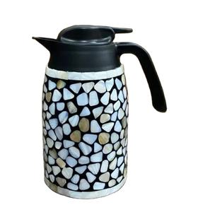 Tetera de nácar de estilo árabe de lujo, tetera con incrustaciones de concha para té, café y agua, - Product Image 2