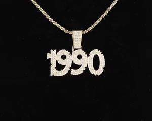 Collar con colgante de nombre personalizado chapado en plata con números VVS de moissanita, estilo hip hop, con diamantes facetados engastados en bisel, ideal para fiestas. - Product Image 1