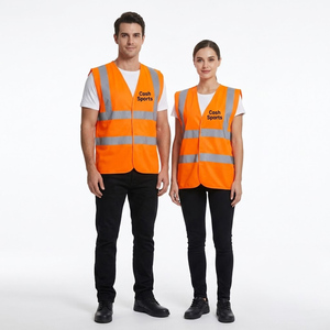 Gilet de sécurité réfléchissant professionnel pour hommes et femmes, travaux routiers et activités nocturnes en extérieur |   Autres couleurs également disponibles - Product Image 1