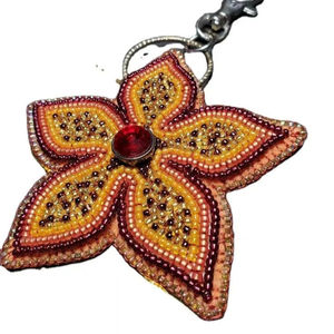 New Arrival Embraided Seed Beaded Keychain Lightweight Keyring Luxurious Modern charm For <b>Key</b> Bag Gift Ethnic Beaded Accessories - Product Image 2