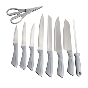 Couteaux de cuisine en acier inoxydable de haute qualité, vente en gros d'usine, ensemble de 15 pièces, choix cadeau, manches ergonomiques, couteau de chef, OEM - Product Image 3
