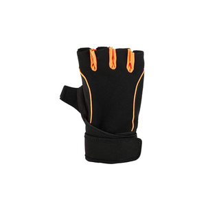 Gants de musculation confortables en néoprène à demi-doigts, respirants, avec fermeture à lacets pour hommes, pour la gym, le fitness et l'entraînement sportif - Product Image 2