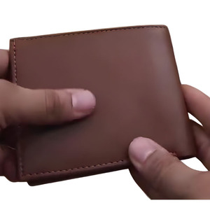 Porte-cartes multi-emplacements, portefeuille classique marron pour homme, profil mince, en cuir durable et pratique, pliable pour un usage quotidien, idée cadeau parfaite - Product Image 3