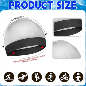 Wholesale <b>Acrylic</b> Satin Lined Skull Cap Men Women Fashion Headwear High Quality Common Interior Adjustable Custom Logo <b>Letter</b> - Product Image 6
