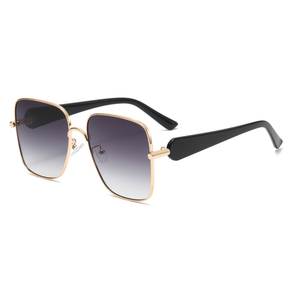 RTS Fashion Designs Luxury <b>Large</b> Square Metal <b>Frame</b> UV Protection Sunglasses 2026 for Women Men Trending - Product Image 1