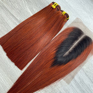 วิกผมลูกไม้แท้แบบชาวเวียดนามสำหรับต่อผมแบบ100% สีน้ำตาลออมเบรสีน้ำตาลเข้ม - Product Image 2