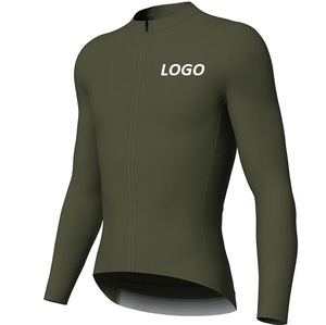 เสื้อเจอร์ซีย์สำหรับปั่นจักรยานเสือภูเขาแบบแข่งขัน แขนยาว สำหรับกิจกรรมกลางแจ้ง เสื้อเจอร์ซีย์สำหรับดาวน์ฮิลล์ โมโตครอส กันลม ซิปยาวเต็มตัว ระบายอากาศได้ดี - Product Image 1