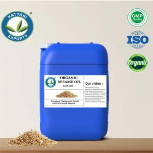 Fournisseur en gros OEM d'huile de sésame biologique 100% pure pour tous types de peaux et formules de soins corporels, provenant du Madhya Pradesh - Product Image 4