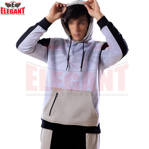 Conjunto Deportivo de Dos Piezas con Sudadera con Capucha y Pantalones Deportivos en Bloques de Color Personalizados, Ropa Deportiva Informal para Hombre - Product Image 6