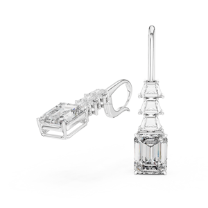 Pendientes de Botón Cuadrados con Corte Princesa, Chapados en Oro de 10K, con Diamantes Cultivados en Laboratorio, Plata de Ley 925, Joyería de Lujo para Mujer, BEAD BLISS - Product Image 4