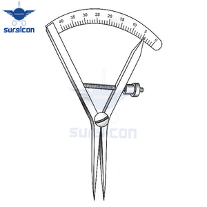 Calibrador Castroviejo-Epker de 9 cm / 3-1/2 Pulgadas, Rango de Medición de 40 mm, Precisión en Acero Inoxidable, para Mediciones Oftálmicas y Quirúrgicas - Product Image 3