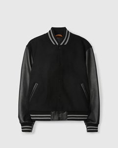 Blouson universitaire en gros, vierge, personnalisable avec logo, blouson d'hiver universitaire en laine de bonne qualité, blouson universitaire de baseball pour homme, sur mesure - Product Image 3