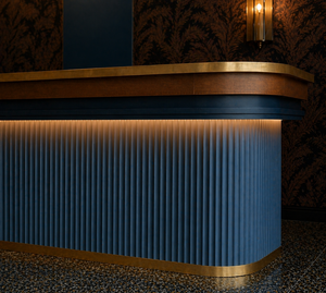 Barra de Bar Personalizada Blue Aura Premium, Diseño Moderno, Unidad de Entretenimiento Duradera para el Hogar y Fiestas - Product Image 5