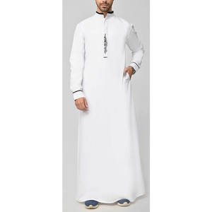 Nouveau design 2026 – Thobe/Jubba pour homme, manches longues, longueur cheville, 100 % coton respirant, haute qualité – Vente en gros - Product Image 1
