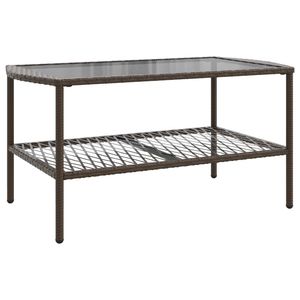 Divano da giardino in Poly Rattan marrone 4 pezzi con cuscini eleganti mobili da esterno - Product Image 6