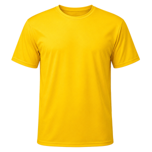 ผู้ผลิตเสื้อยืดสีเหลืองแบบกำหนดเอง รับผลิตเสื้อยืดแบบ OEM ODM ขายส่ง พร้อมบริการพิมพ์โลโก้ตามสั่ง ผู้จัดจำหน่ายเสื้อผ้าแบบซับลิเมชั่น - Product Image 1