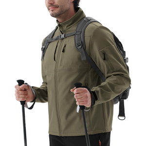 Veste d'extérieur pour homme de haute qualité, logo personnalisé, design unique, streetwear haut de gamme, coupe-vent softshell pour homme - Product Image 3