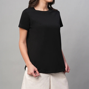 Camisetas de Verano para Mujer al por Mayor con Logotipo Personalizado, Corte Redondo, Manga Corta, Ajuste Regular, Transpirables, Ligeras y de Secado Rápido - Product Image 4