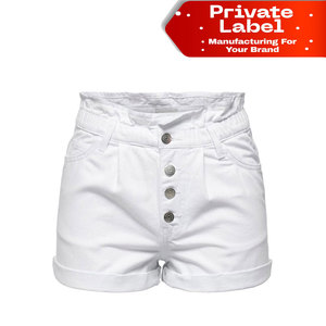 Shorts de Mezclilla para Mujer Estilo Y2K, Vintage, Lavado Ácido, Grunge, al por Mayor, con Logotipo Personalizado, Cintura Baja - Product Image 1