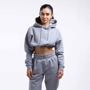 Conjunto de Sudadera con Capucha de Forro Polar Gris para Mujer, Corte Holgado Informal, 2 Piezas, Pantalones Deportivos Largos con Bolsillos, Transpirables, para Todas las Temporadas - Product Image 4