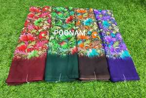 Sari de georgette premium con blusa, ligero, para fiestas, con estampado floral, sari étnico, proveedor mayorista, exportación - Product Image 5