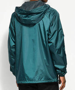 Custom Wholesale Men's Lightweight Waterproof Windbreaker Jacket Hooded Half Zip Anorak Streetwear Outdoor Pullover Rain Coat - Product Image 2