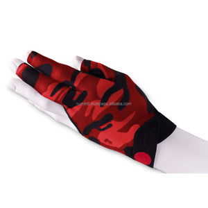 Guante de Billar de Medio Dedo con Camuflaje Rojo, Impresión por Sublimación, Accesorio Deportivo Unisex para Todas las Temporadas - Product Image 4