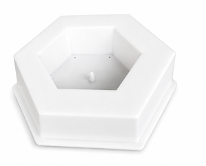 Moule en plastique PP pour la coulée de dalles de béton hexagonales avec trou hexagonal pour le drainage et le pavage - Product Image 1