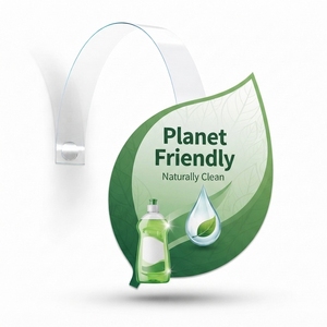 Étiquette publicitaire promotionnelle en PVC écologique sans BPA de qualité alimentaire pour rayonnage de supermarché, présentoir de vente au détail, panneau publicitaire, marqueur d'étagère POS - Product Image 1
