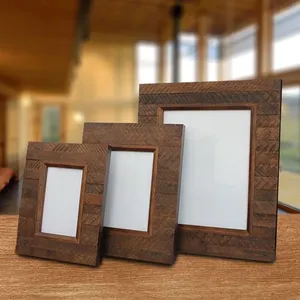 Cadre photo rustique en bois pour photos de voyage, citations inspirantes, impressions d'art, décoration intérieure, idéal pour la présentation murale - Product Image 3