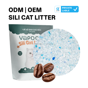 Litière pour chat en gel de silice Vapo Cat 2,5 kg, contrôle supplémentaire des odeurs, faible teneur en poussière, sphérique, parfum personnalisé pour chats d'intérieur - Product Image 5