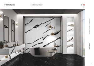Luxury Tech Matt Porcelain <b>Tiles</b> 600x1200mm Firebrick Interior Wall for Villa-Sophistic and Elegant Look - Product Image 2