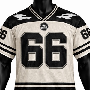 Ensemble maillot et short de football américain 100 % polyester, uniforme sportif respirant, tenue d'équipe personnalisée pour les entraînements et les matchs - Product Image 5