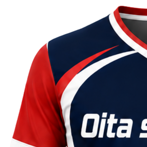 Customized Red Navy Blue White Sublimated Volleyball Jersey Short Sleeve Sports Apparel Team Match Game Shirt Tournament Wear - Product Image 3