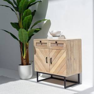 Buffet texturé à chevrons Vandana Arista Zentrix pour des intérieurs et extérieurs modernes et élégants - Product Image 3