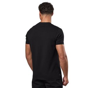 Camiseta de jersey con estampado gráfico para hombre, color negro, cuello redondo, manga corta, atlética, para gimnasio, entrenamiento, ropa deportiva informal, ropa deportiva - Product Image 2
