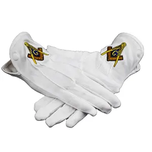 Sarung Tangan Katun Putih Masonik Kualitas Terbaik Sarung Tangan Gaya Baru Nyaman Disesuaikan dengan Harga Murah